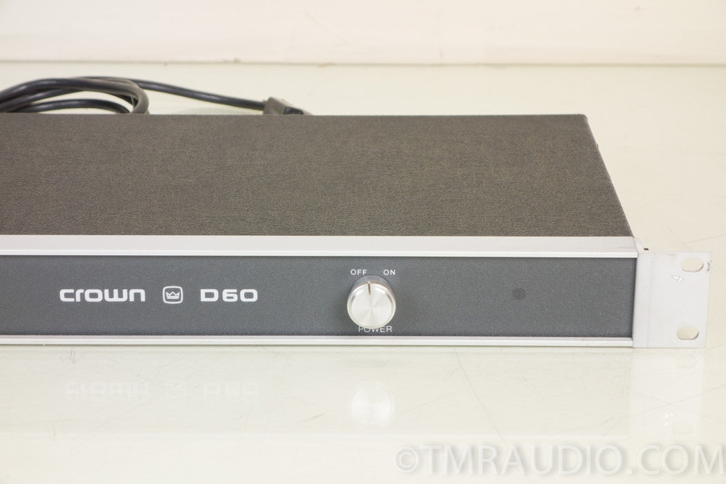 Crown D60 Vintage Stereo Power Amplifier