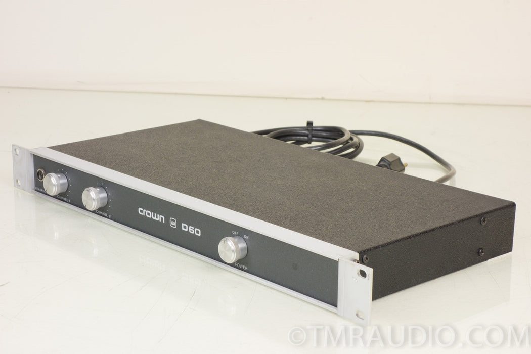 Crown D60 Vintage Stereo Power Amplifier