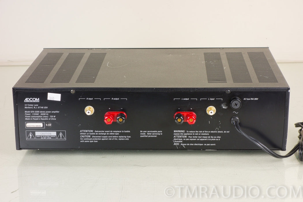Adcom GFA-5300 Stereo Power Amplifier