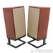 KLH Model Five Bookshelf Speakers; West African Mahogany Pair w/ Stands