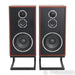 KLH Model Five Bookshelf Speakers; West African Mahogany Pair w/ Stands