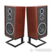 KLH Model Five Bookshelf Speakers; West African Mahogany Pair w/ Stands