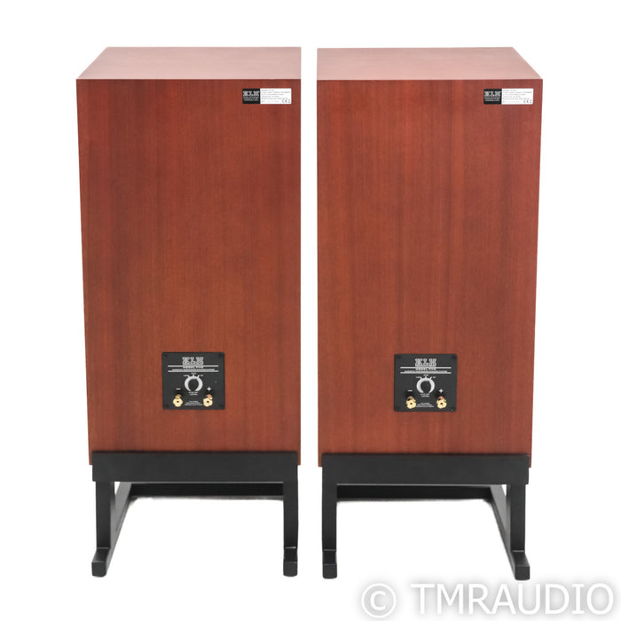KLH Model Five Bookshelf Speakers; West African Mahogany Pair w/ Stands