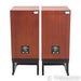 KLH Model Five Bookshelf Speakers; West African Mahogany Pair w/ Stands