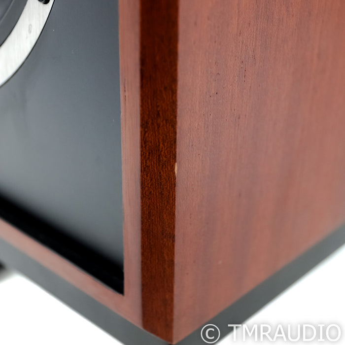 KLH Model Five Bookshelf Speakers; West African Mahogany Pair w/ Stands