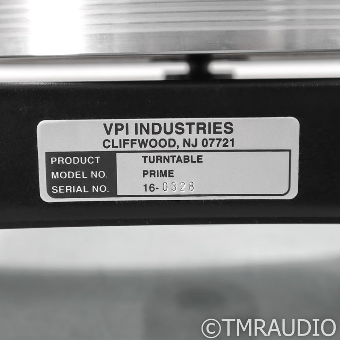 VPI Prime Belt Drive Turntable; JMW-10 3D Tonearm (No Cartridge)