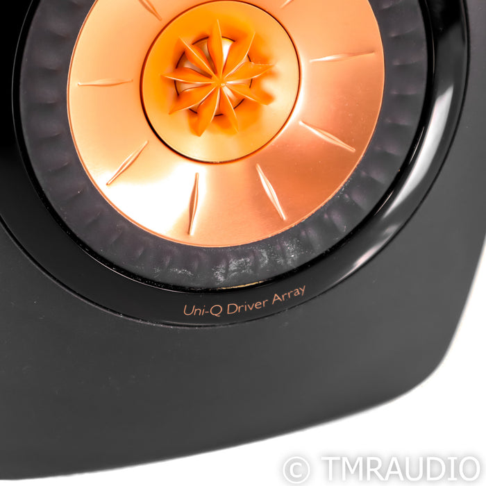 KEF LS50 Bookshelf Speakers; Black Pair