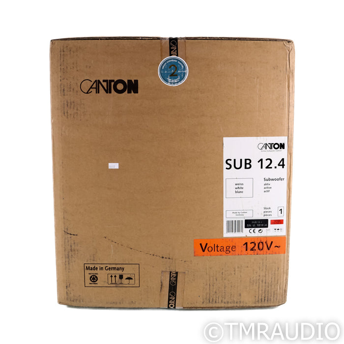 Canton SUB 12.4 12" Powered Subwoofer; White (Unused w/ warranty)