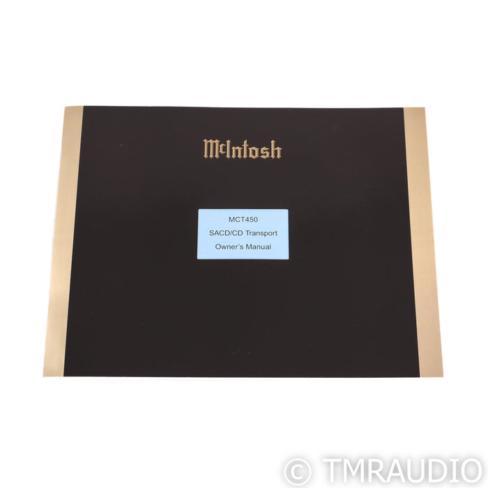 McIntosh MCT450 CD / SACD Transport; MCT-450 (No Remote)