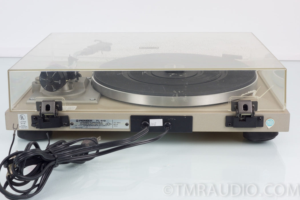 Pioneer PL-512 Turntable with Stanton Mk V Cartridge & New Belt
