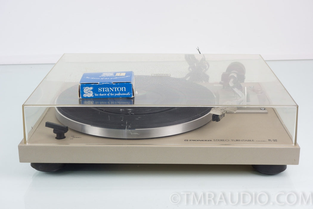 Pioneer PL-512 Turntable with Stanton Mk V Cartridge & New Belt