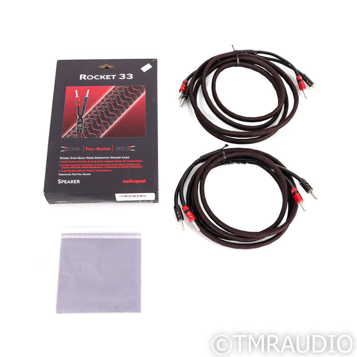 AudioQuest Rocket 33 Speaker Cables; 8ft Pair