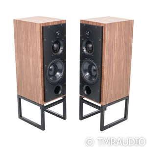 ATC SCM50P Bookshelf Speakers; Walnut Pair w/ Stands (Open Box)
