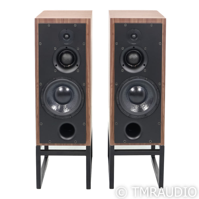 ATC SCM50P Bookshelf Speakers; Walnut Pair w/ Stands (Open Box)