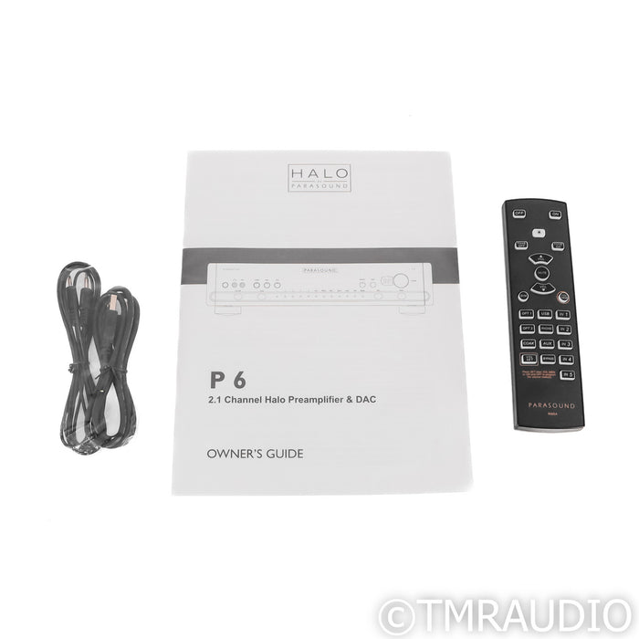 Parasound Halo P6 2.1 Channel Preamplifier; MM / MC Phono; USB