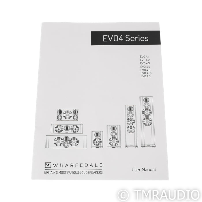 Wharfedale EVO4.1 Bookshelf Speakers; Walnut Pair (Demo w/ Warranty)