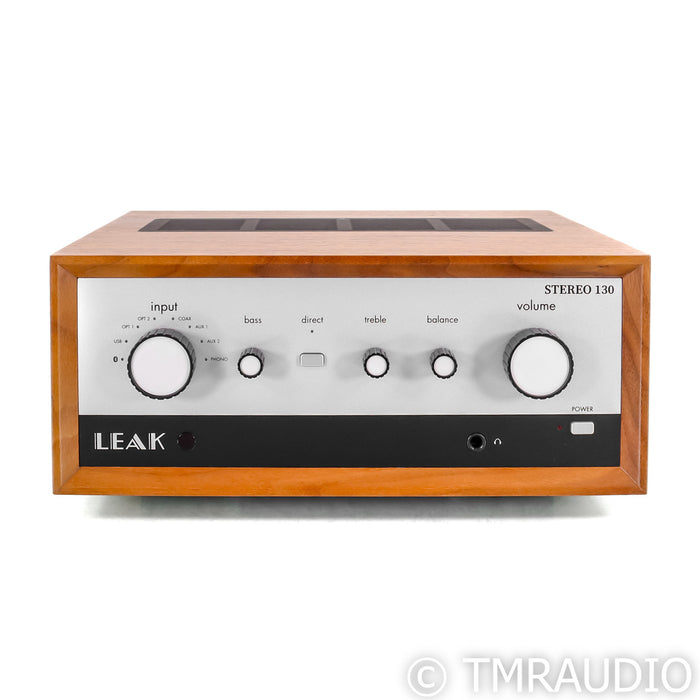 Leak Stereo 130 Stereo Integrated Amplifier; DAC; USB; MM Phono; Walnut Cabinet