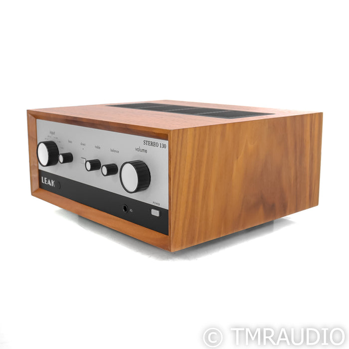 Leak Stereo 130 Stereo Integrated Amplifier; DAC; USB; MM Phono; Walnut Cabinet