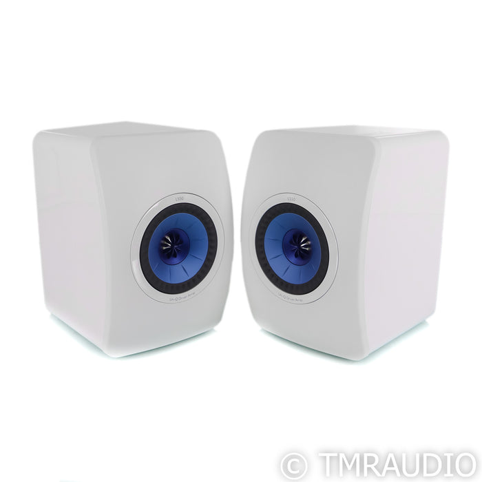 KEF LS50 Bookshelf Speakers; LS-50; White Pair (Unused)