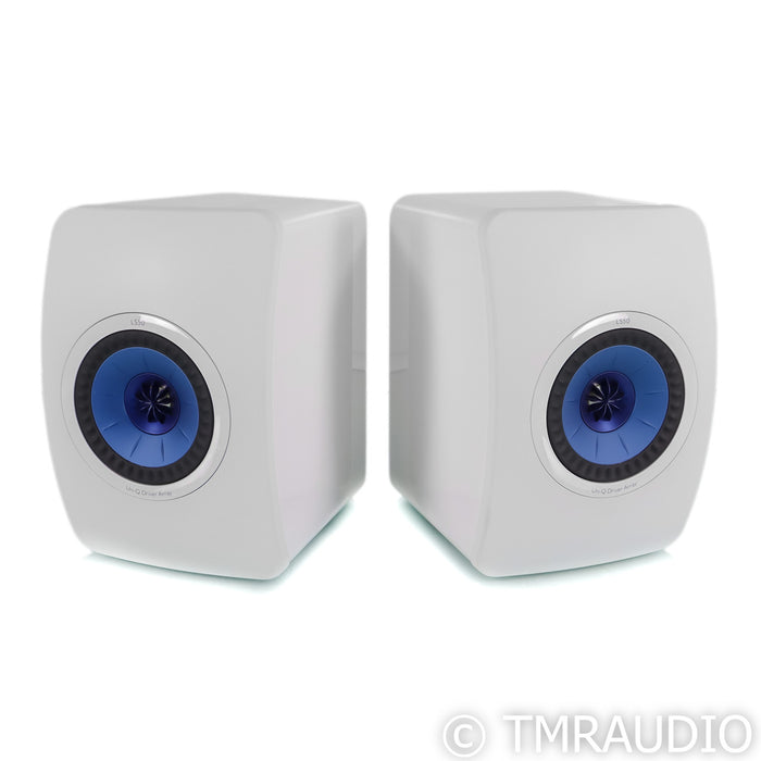 KEF LS50 Bookshelf Speakers; LS-50; White Pair (Unused)