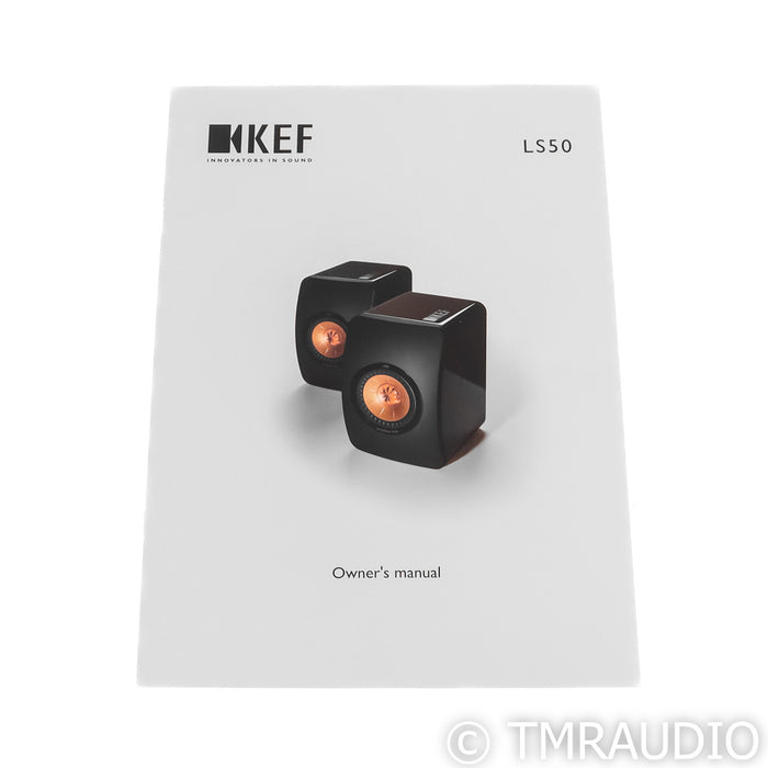 KEF LS50 Bookshelf Speakers; LS-50; White Pair (Unused)
