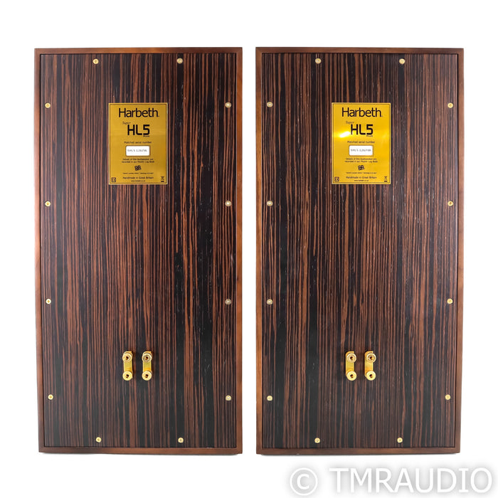Harbeth Super HL5+ Loudspeakers; Tiger Ebony Pair
