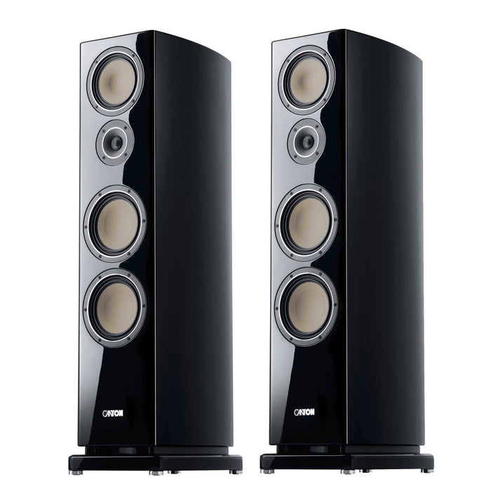 Canton Reference 5K Floorstanding Speakers; Black Pair (New w/ Warranty)