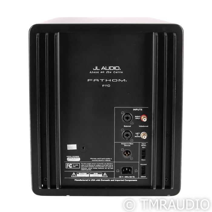 JL Audio f110 V1 10" Powered Subwoofer; Black