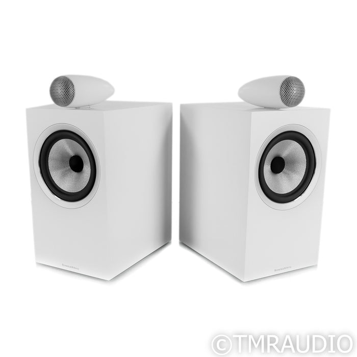 B&W 705 S2 Bookshelf Speakers; White Pair