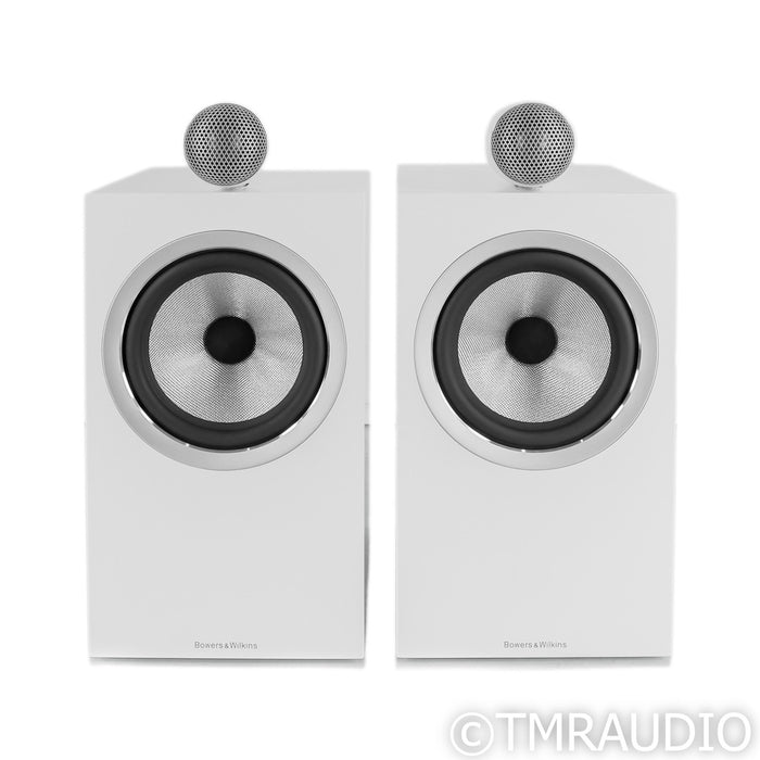 B&W 705 S2 Bookshelf Speakers; White Pair