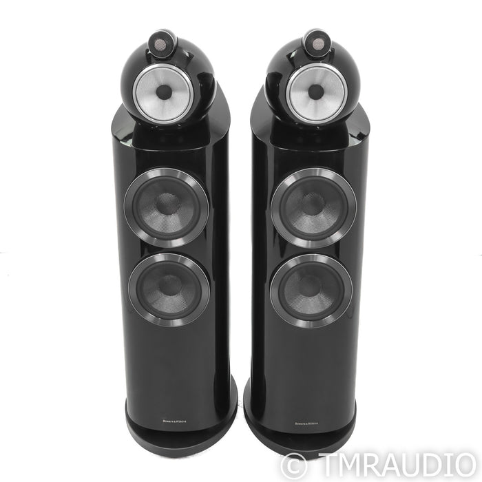 B&W 803 D3 Floorstanding Speakers; Gloss Black Pair