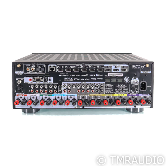 Denon AVR-X3800H 9.4 Channel Home Theater Reciever; MM Phono; Dolby Atmos