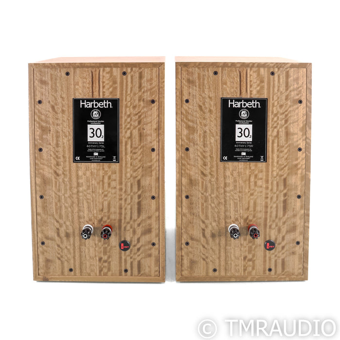 Harbeth 30.2 40th Anniversary Bookshelf Speakers; Silver Eucalyptus Pair
