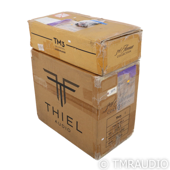 Thiel TM3 Bookshelf Speakers; Black Pair w/ Stands