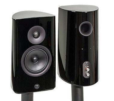Thiel TM3 Bookshelf Speakers; Black Pair w/ Stands