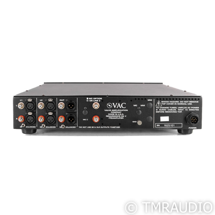 VAC Renaissance Mk V Stereo Tube Preamplifier