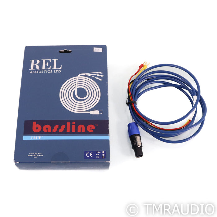 REL BassLine Blue Subwoofer Cable; Single 3m Cable