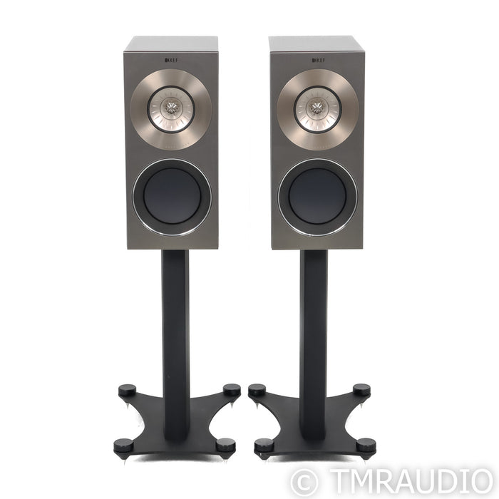 KEF Reference 1 Bookshelf Speakers; Gloss Rosewood Pair w/ Stands