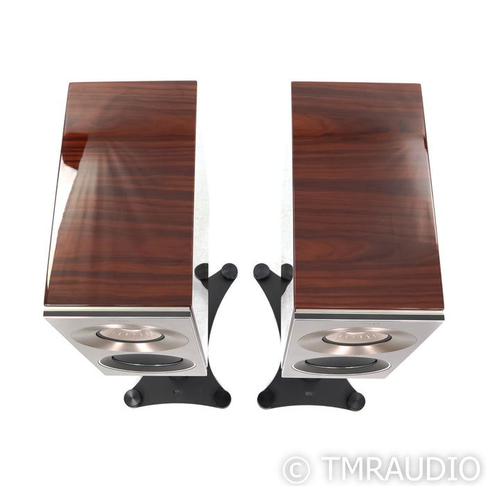 KEF Reference 1 Bookshelf Speakers; Gloss Rosewood Pair w/ Stands