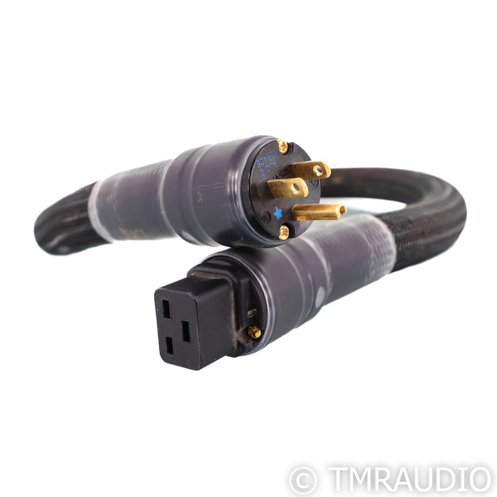 VooDoo Cables Black Dragon Power Cable; 1m AC Cord (20 amp)