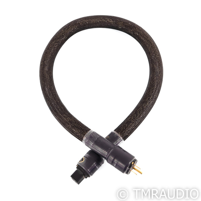 VooDoo Cables Black Dragon Power Cable; 1m AC Cord (20 amp)