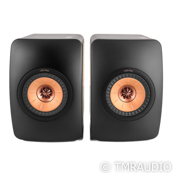 KEF LS50 Meta Bookshelf Speakers; Black Pair