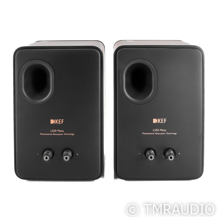 KEF LS50 Meta Bookshelf Speakers; Black Pair