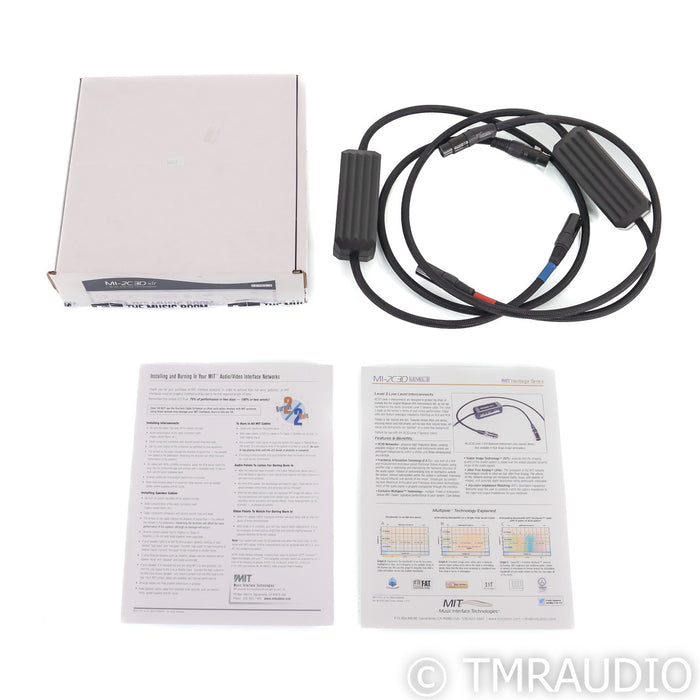 MIT MI-2C3D Level 3 XLR Cables; 1.5m Pair Balanced Interconnects