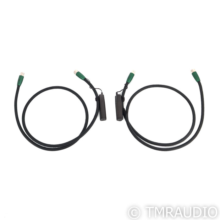 AudioQuest Earth XLR Cables; 1.5m Pair Balanced Interconnects; 72v DBS