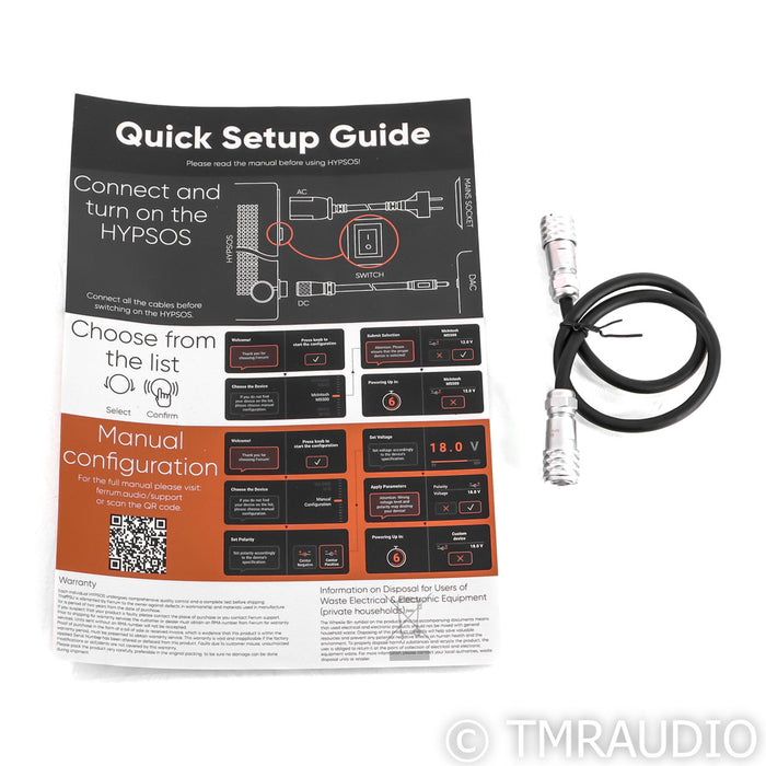 Ferrum Audio OOR Stereo Headphone Amplifier; w/ Hypsos PSU