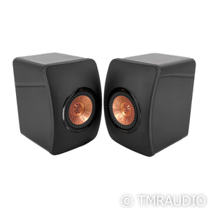 KEF LS50 Bookshelf Speakers; Black Pair