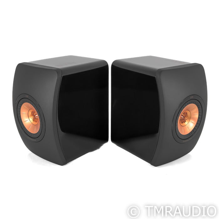 KEF LS50 Bookshelf Speakers; Black Pair