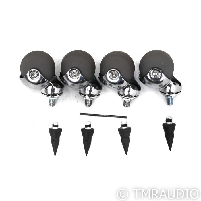 Quadraspire Q4 EVO 4 Shelf Isolation Rack; Black