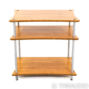 Quadraspire Q4 EVO 3 Shelf Isolation Rack; Natural Bamboo
